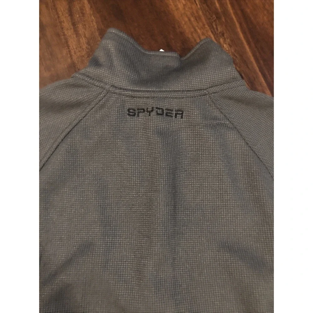 New Spyder Mens Ski 1/4 Jacket Size Medium‎ Gray Black